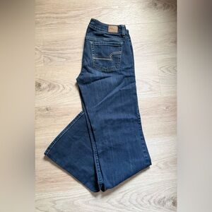 American Eagle Outfitters Dark Blue Straight Leg Jeans